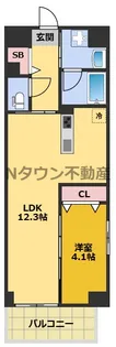 GRANDUKE東桜【301号室】の間取り