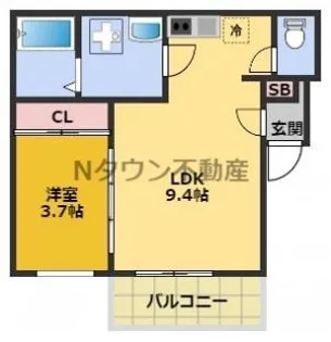 Manasa塩池【2階】の間取り