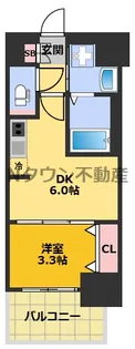 プレリス丸の内オーレル【3階】の間取り