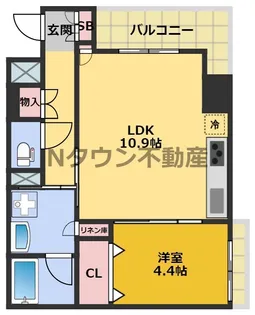 プレサンス ジェネ 新栄町駅前 葵【10階】の間取り