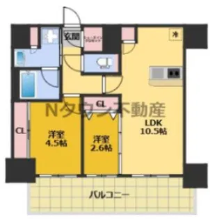 プレサンス レイズ 千種今池Ⅱ【15階】の間取り