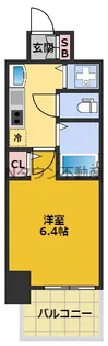 プレサンス名古屋駅前プラチナム【12階】の間取り