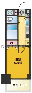 プレサンス名古屋STATIONアブソリュート【7階】の間取り