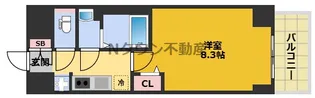 アドバンス名古屋ワイノット【10階】の間取り