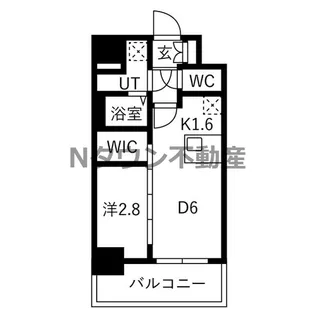 メイクスアート名古屋リニアFRONT【805号室】の間取り
