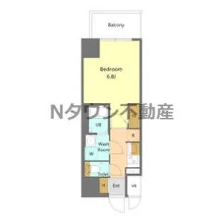 S-RESIDENCE志賀本通dearly(ディアリー)【6階】の間取り