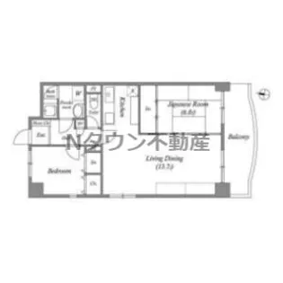 グランシャリオ名駅南【11階】の間取り