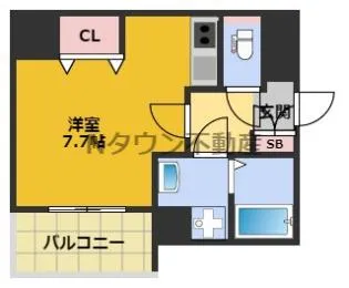 プレサンス鶴舞パークグラッド【6階】の間取り