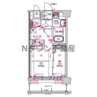 CREST TAPP浅間町【10階】の間取り