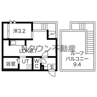 GRANDTIC Reine上飯田【201号室】の間取り