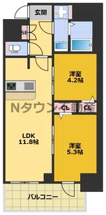 MAXIV名古屋上前津【14階】の間取り