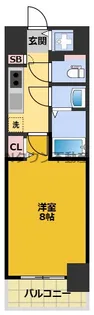 CREST TAPP新栄【11階】の間取り