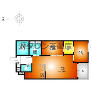 REGALEST草薙町【1階】の間取り