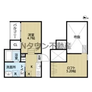 Solea【201号室】の間取り