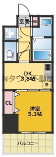 さくらHills NISHIKI Platinum Residence【8階】の間取り