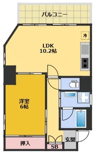 ナビシティ豊岡【5階】の間取り