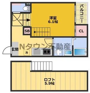 ハーモニーテラス森末町【1階】の間取り