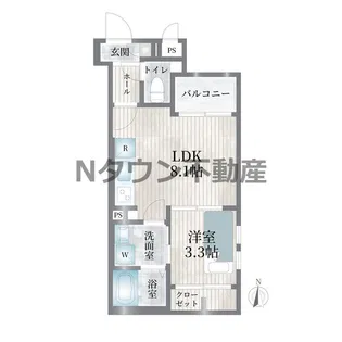 Cherim浄心West【3階】の間取り