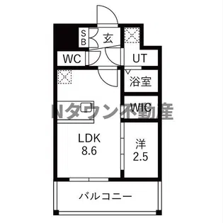メイクス岩塚EAST【6階】の間取り