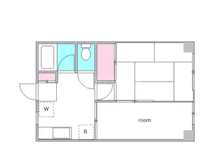 マンション富士【202号室】の間取り