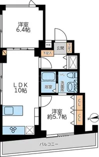 グランカーサ馬込I【6階】の間取り