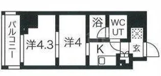 スパシエ蒲田グランドタワー【9階】の間取り