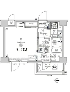 XEBEC大鳥居Ⅱ【6階】の間取り