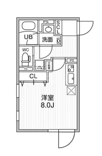 プラティーク下丸子【4階】の間取り