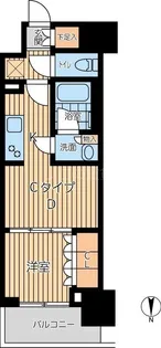 プライマル西蒲田【4階】の間取り