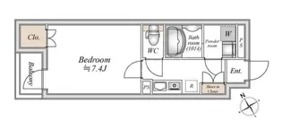 アトリオフラッツ羽田【3階】の間取り