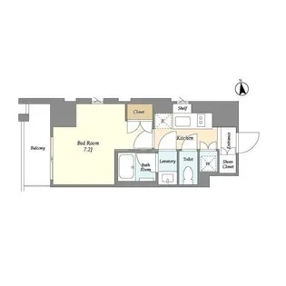 ラティエラ大鳥居【12階】の間取り