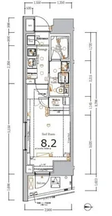 XEBEC大鳥居ASYLCOURT【4階】の間取り
