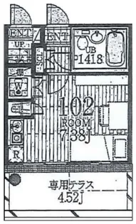 テラスハウス山王【1階】の間取り