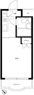 ハイタウン洗足池【2階】の間取り