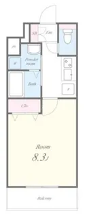 カトル・ナフ新美【5階】の間取り