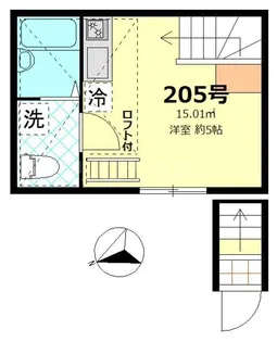 コンフォールブラン南蒲田【2階】の間取り