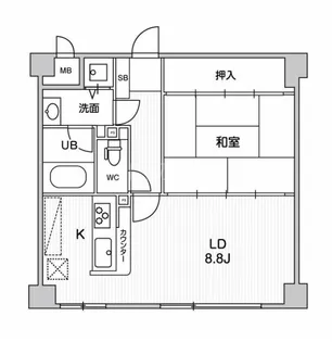 アエラス石川台【1階】の間取り