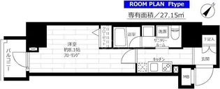 グランドコンシェルジュ蒲田【8階】の間取り