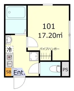 ブルーシエル羽田【1階】の間取り