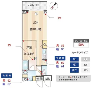 ZOOM下丸子【2階】の間取り