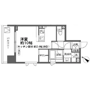 1Rの間取り画像