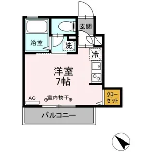 サンハウス中央【1階】の間取り