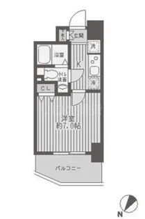 レジディア蒲田【13階】の間取り