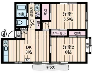アルカネット【1階】の間取り