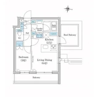 スタイリオ池上SOUTH【5階】の間取り
