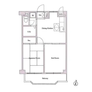 ガーデンヒルズ壱番館【1階】の間取り