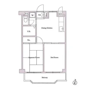 ガーデンヒルズ壱番館【3階】の間取り