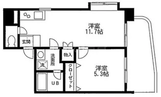 クレール羽田【7階】の間取り