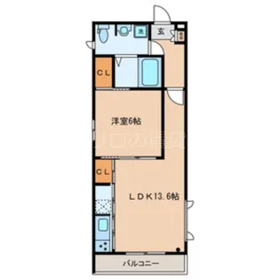 サンクレール【1階】の間取り