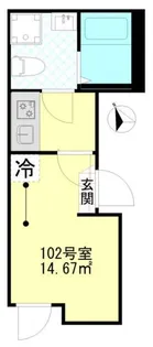 Grip羽田【1階】の間取り